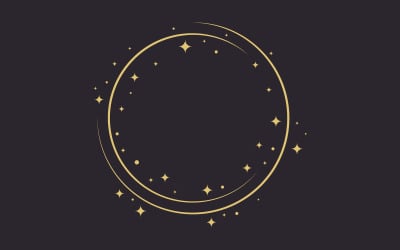 Circle star Vector icon design illustration design template v.7