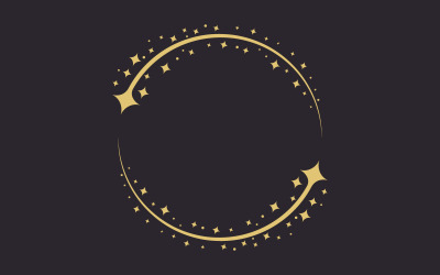 Circle star Vector icon design illustration design template v.9