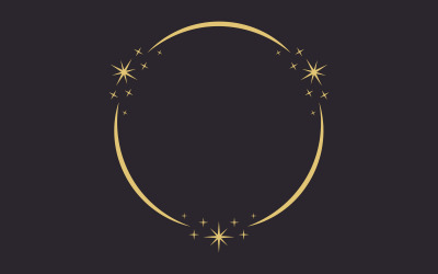 Kreis Stern Vektor Symbol Design Illustration Design Vorlage v.16