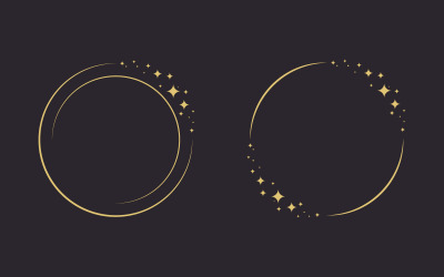 Kreis Stern Vektor Symbol Design Illustration Design Vorlage v.18
