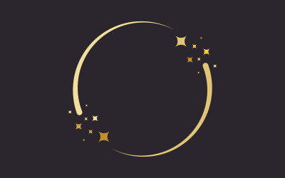 Kreis Stern Vektor Symbol Design Illustration Design Vorlage v.2