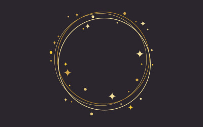Kreis Stern Vektor Symbol Design Illustration Design Vorlage v.3
