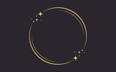 Kreis Stern Vektor Symbol Design Illustration Design Vorlage v.6
