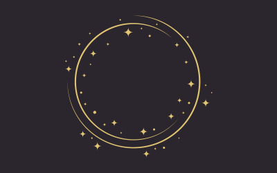 Kreis Stern Vektor Symbol Design Illustration Design Vorlage v.7