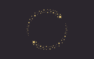 Kruhová hvězda Vector icon design illustration design template v.1