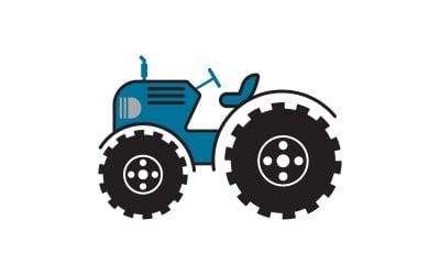 Tractor Vector icon design illustration Template v.3