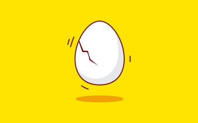 Yummy Egg Vector icon design illustration Template v.10