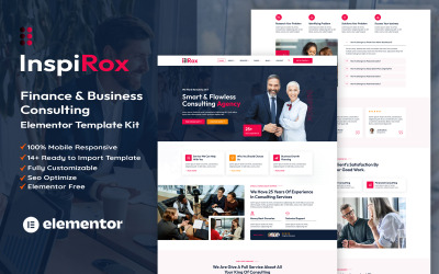 Inspirox - Finans- och affärsrådgivning Elementor Kit
