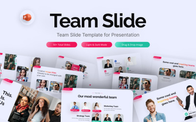 Modèle PowerPoint de diapositive 1 d&amp;#39;équipe