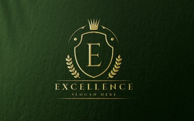 Mükemmellik Harfi E Profesyonel Logosu
