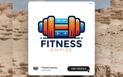 Шаблон логотипа Ultimate Fitness – смелый и современный логотип спортзала