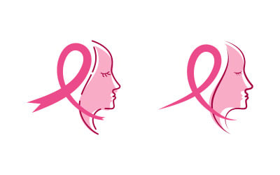Breast cancer concept Pink ribbon event Vector illustration v.8