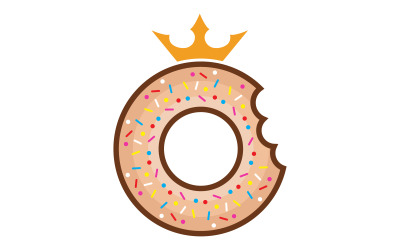 Cake sweety Donut Vector icon design illustration v.7