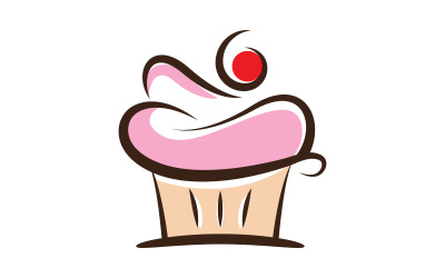 Cake sweety Vector icon design illustration v.2