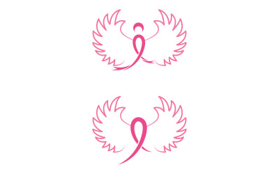 Concepto de cáncer de mama Evento de lazo rosa Ilustración vectorial v.12