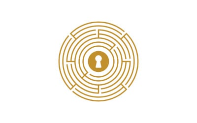 Key icon vector illustration logo template v.2