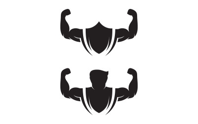 Шаблон дизайна иллюстрации Hand Strong hard work v.8