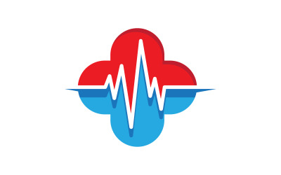 Zdrowie Medyczny element ikona logo ilustracja szablon wektor v.3