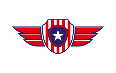 Falcon wing icon illustration logo Template vector v.10