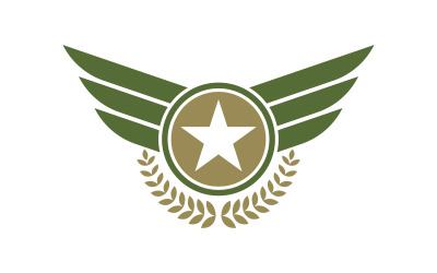 Falcon wing icon illustration logo Template vector v.13