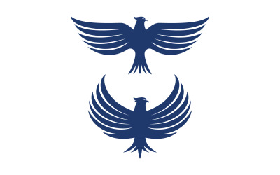 Falcon wing icon illustration logo Template vector v.24