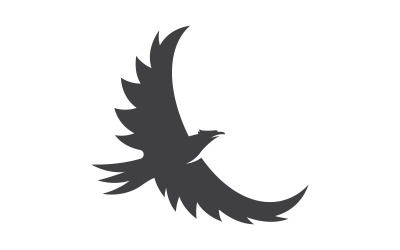 Falcon wing icon illustration logo Template vector v.4