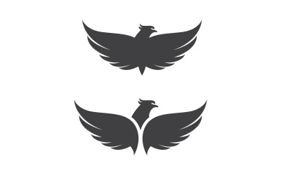 Falcon wing icon illustration logo Template vector v.6