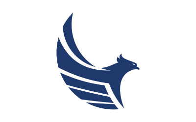Falcon wing icon ilustrace logo Šablona vektor v.22