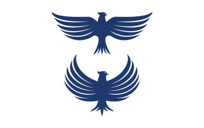 Falcon wing icon ilustrace logo Šablona vektor v.24