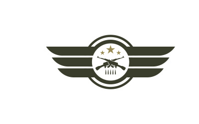 Falcon wing ikon illustration logotyp Mall vektor v.16