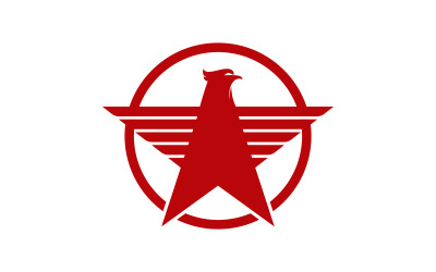Falcon wing ikon illustration logotyp Mall vektor v.19