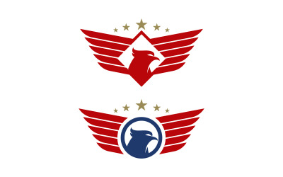 Falcon wing ikon illusztráció logó sablon vektor v.11