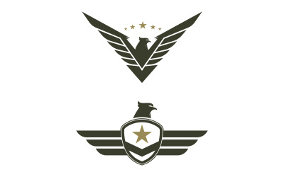 Falcon wing ikon illusztráció logó sablon vektor v.12