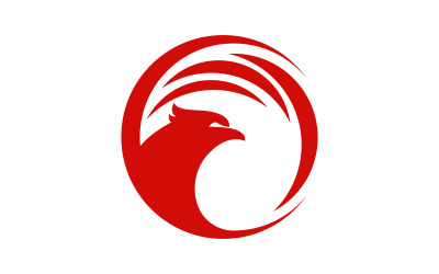 Falcon wing ikona ilustrace logo Šablona vektor v.21