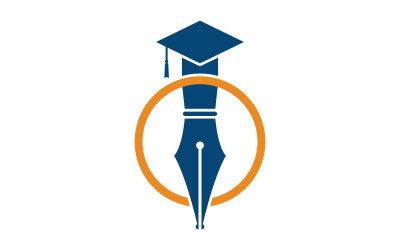 Modello di istruzione scolastica icona vettoriale illustrazione design v.1
