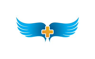 Plantilla de ilustración de logotipo de icono de elemento médico de salud vector v.14