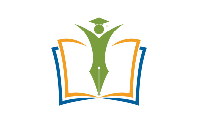 School Education Template vector icon illustration design v.3