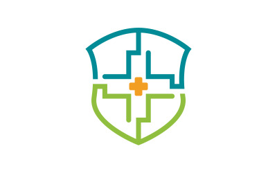 Szablon logo ikony elementu medycznego zdrowia wektor v.10