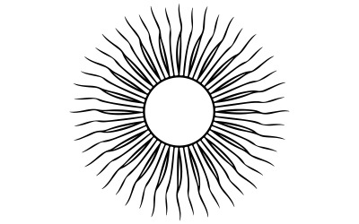 An illustration of a the sun