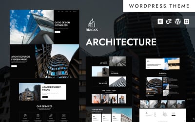 Bricks - Moderne architectuur en constructie WordPress Elementor-thema