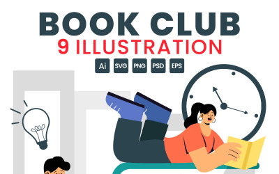 9. Ilustración del club de lectura comunitario