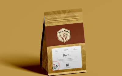 Modèle de conception de logo Eterna Beans