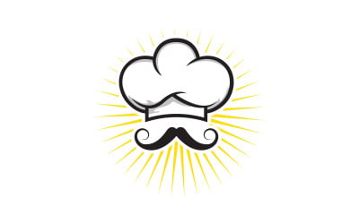 Chef cooking element logo template vector illustration v.1
