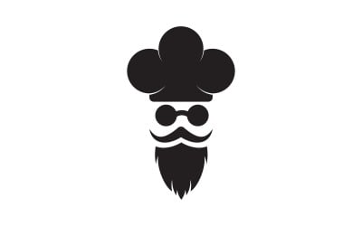 Chef cooking element logo template vector illustration v.2