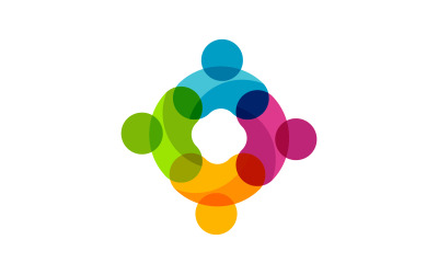 Help care social humanity Logo design template v.2