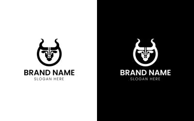 Iconic bull head logo-747