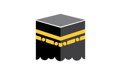 Kaaba vector illustration icon design template v.2