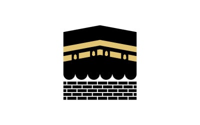 Kaaba vector illustration icon design template v.4