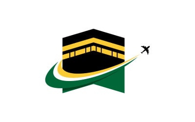 Kaaba vector illustration icon design template v.6