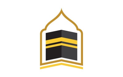 Kaaba vector illustration icon design template v.8